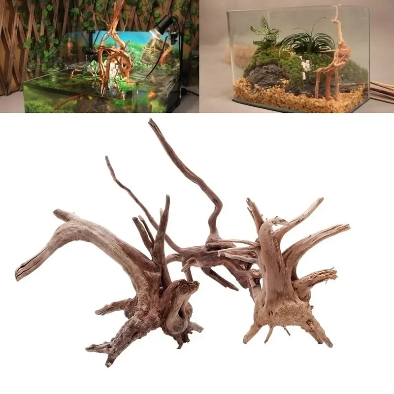 Aquarium Plant Ornament - Naturalne drzewo pnia Driftwood akwarium korzenie