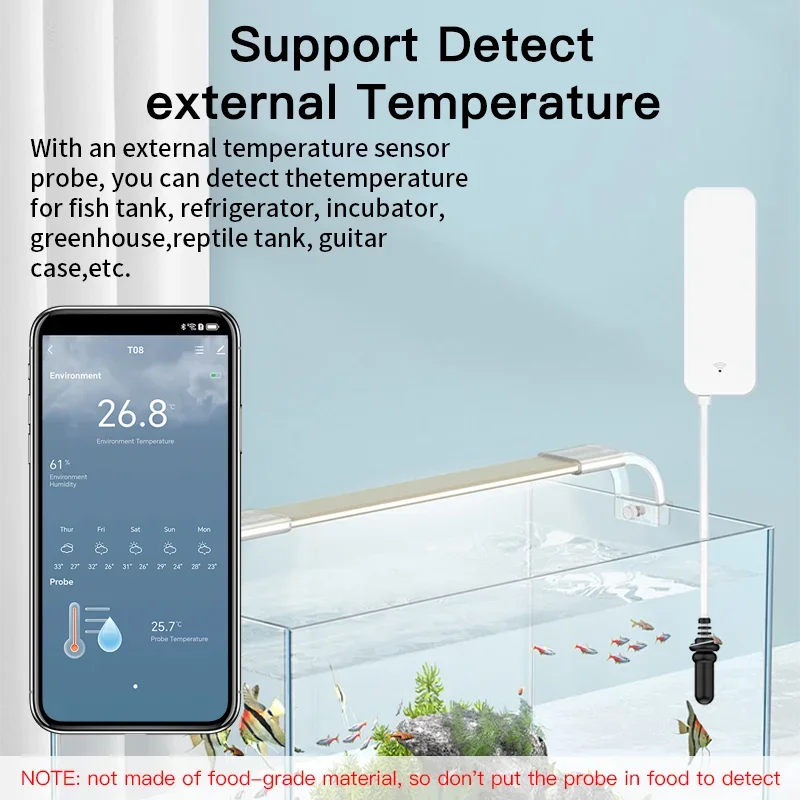 Tuya WiFi czujnik temperatury  – Aquarium Planted Plants recenzja i cena