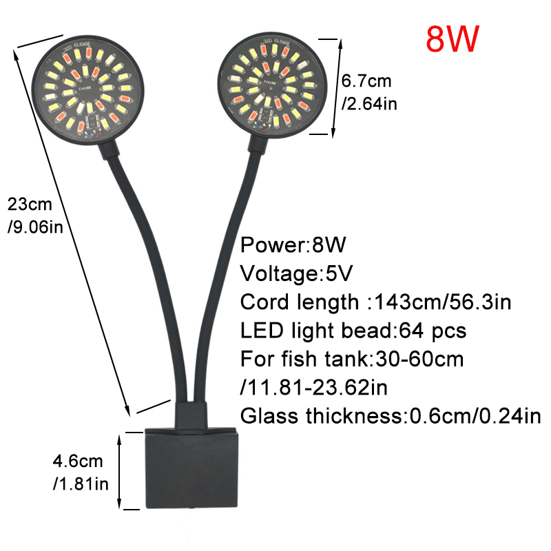 Lampa LED do akwarium USB, kli – Aquarium Planted Tank Light recenzja i cena