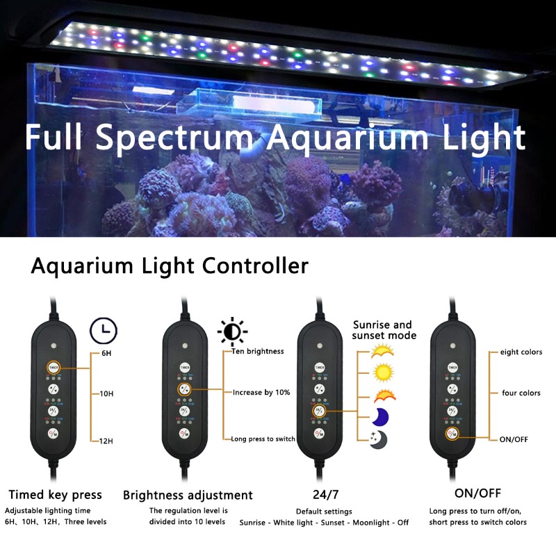 Lampa LED do akwarium, pełne s – Aquarium Planted Tank Light recenzja i cena
