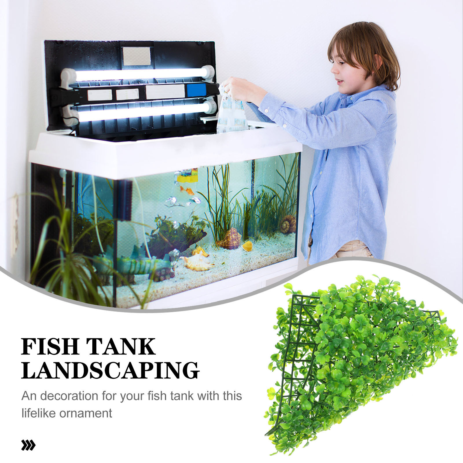 Sztuczna trawa do akwarium, re – Aquarium Plant Ornament recenzja i cena